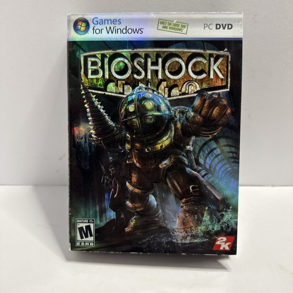 BioShock (PC, 2007) with Slipcover Complete in Box CIB
